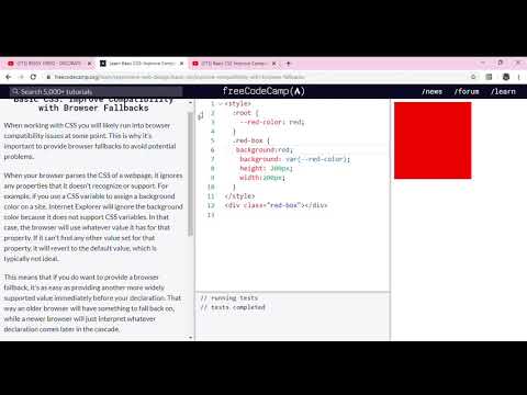 Learn Basic CSS  Improve Compatibility with Browser Fallbacks   freeCodeCamp org   Google Chrome 201