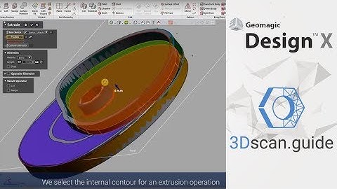 Geomagic Design X, video 2. Reverse engineering of Mechanical forms. 3D scan processing.
