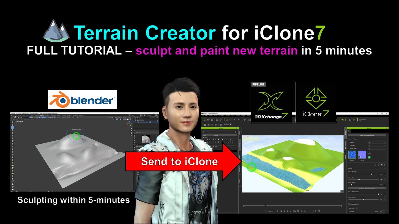 Sculpt New Terrain For Iclone Youtube