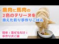 【簡単手作り犬ご飯】鹿肉に馬肉の2色のテリーヌを添えた彩り手作りごはん 【帝塚山ハウンドカム】