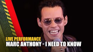 Marc Anthony - I Need To Know | Live at TMF Awards | The Music Factory