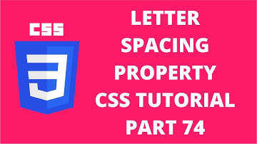 74 letter spacing property css tutorial