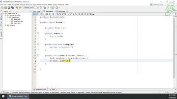 40 - Stack: Implementation using LinkedList: Stack (Java)