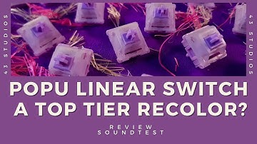 Vega 65 | Popu Linear Switches: A top tier Recolor? / Review and Soundtest / Keyboard Typing ASMR