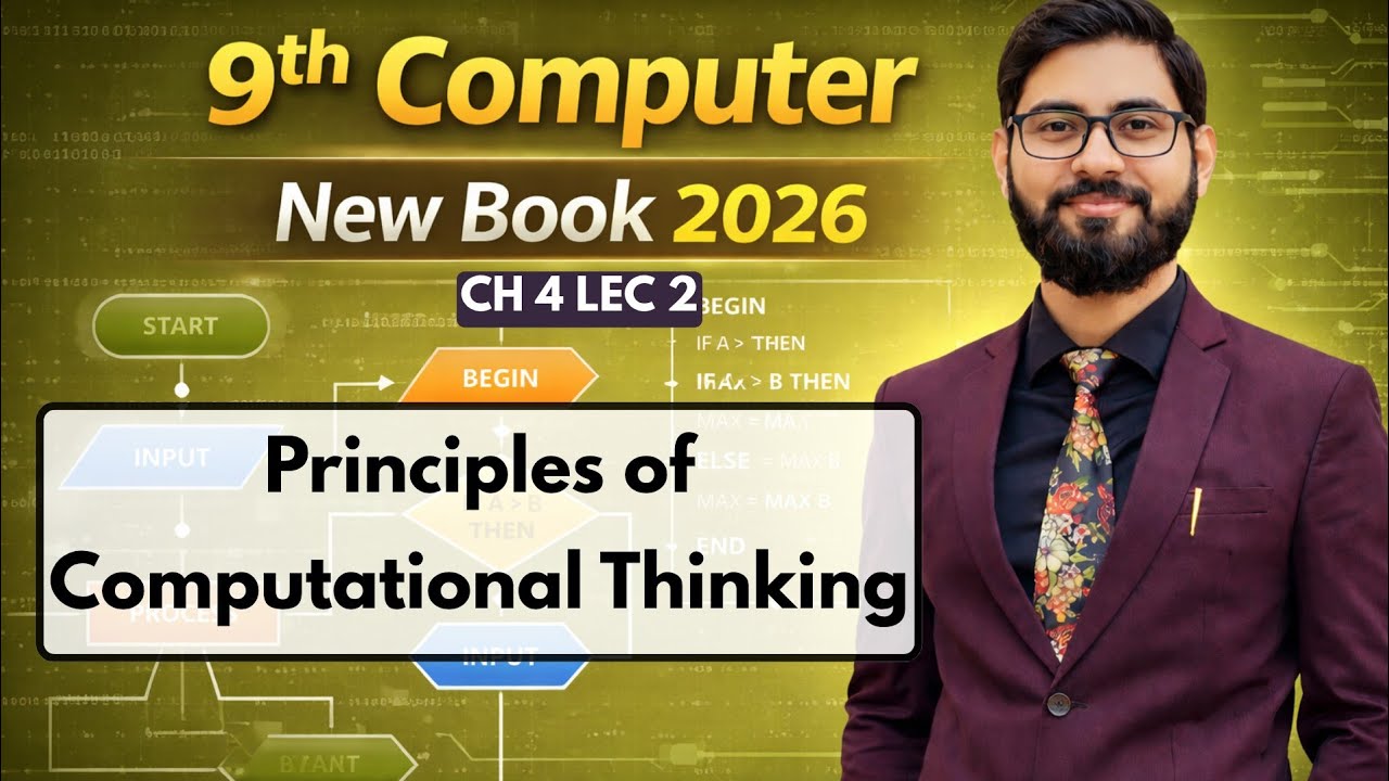 Principles of computational Thinking | 9th class computer chapter 4 ...