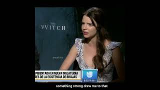 Anya Taylor Joy talking about 'The Witch' in Spanish [ENG Subs]