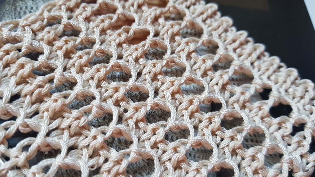 Вяжем эффектные ажурные арки🍎knitting pattern.