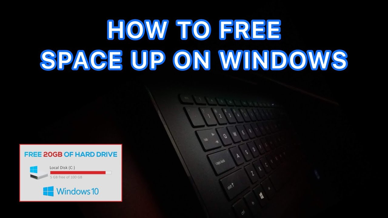 How To Free Up Space On Windows 10, 8 Or 7 - Free Up Space - YouTube