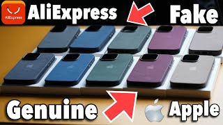 Apple FineWoven Cases Genuine vs AliExpress Fake/Clone