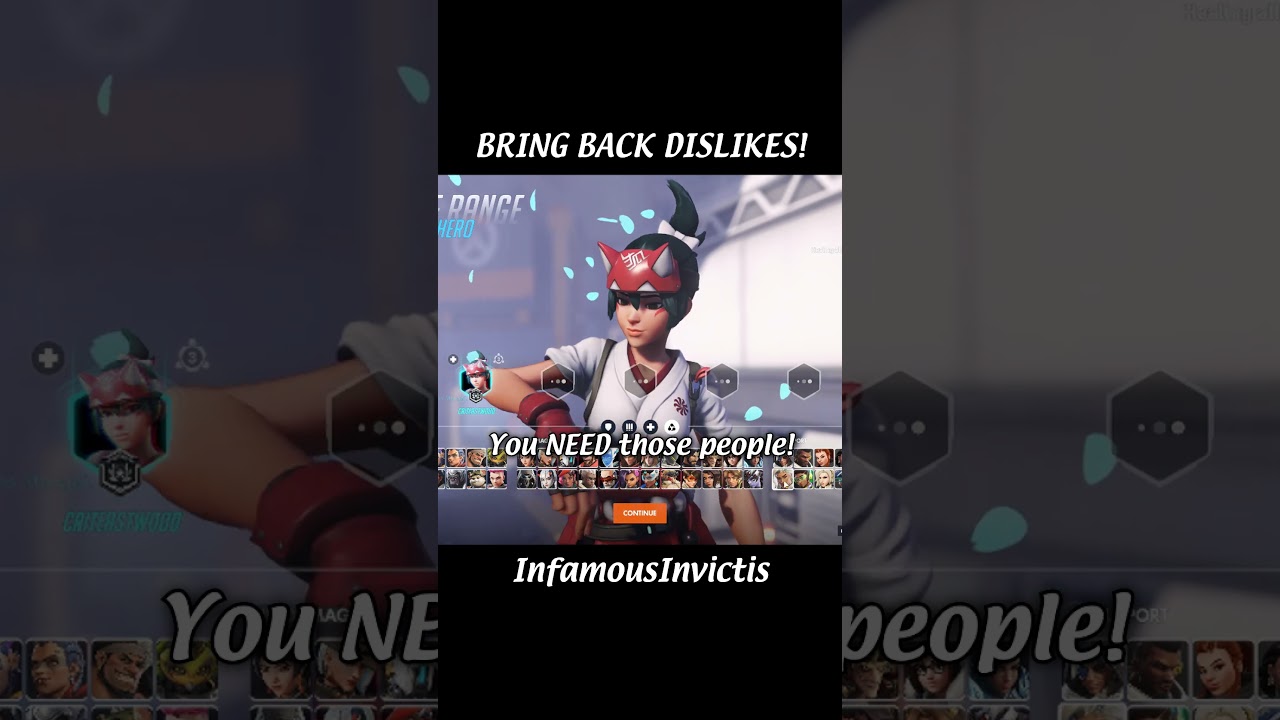 Bring back dislikes! #overwatch2 #overwatch #meme #funny #gaming #memes