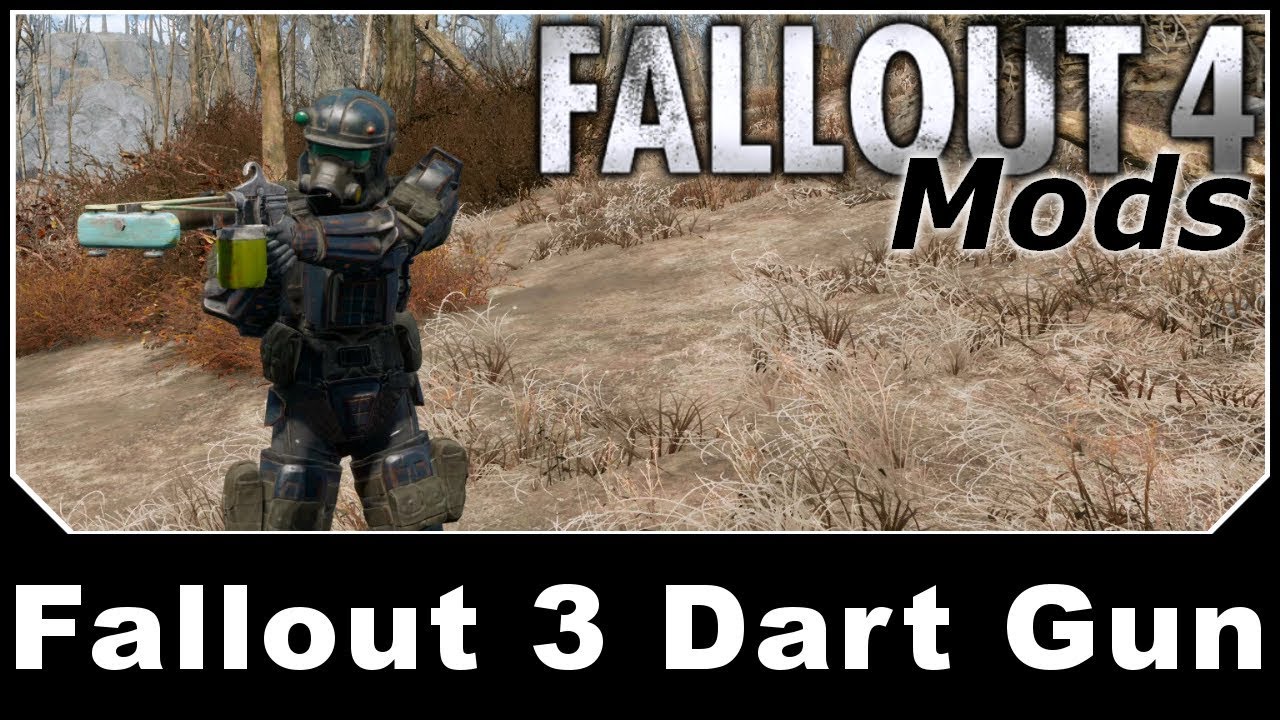 Fallout 4 Mods - Fallout 3 Dart Gun - YouTube