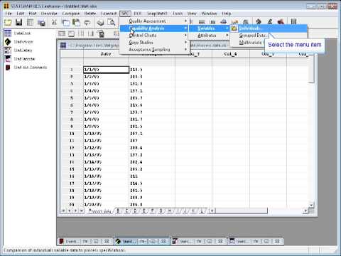 Statgraphics StatFolios