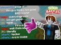 Using Overpowered Gloves (Roblox Slap Battles)