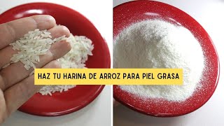 CÓMO HACER HARINA DE ARROZ para TUS MASCARILLAS  en  3 MINUTOS