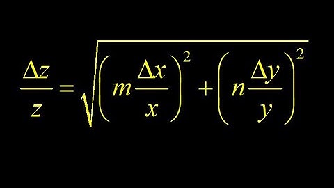 Error propagation formulas + error propagation examples with addition, multiplication, exponents.