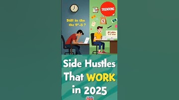 3 Side Hustles That ACTUALLY Work in 2025 (Make $1K/Month!) 💼💸#SideHustles2025 #MakeMoneyOnline