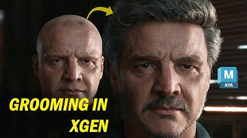 Grooming in XGen - Pedro Pascal "JOEL" (Timelapse)