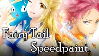 【Speedpaint】Nalu (natsu x lucy) - Fairy Tail