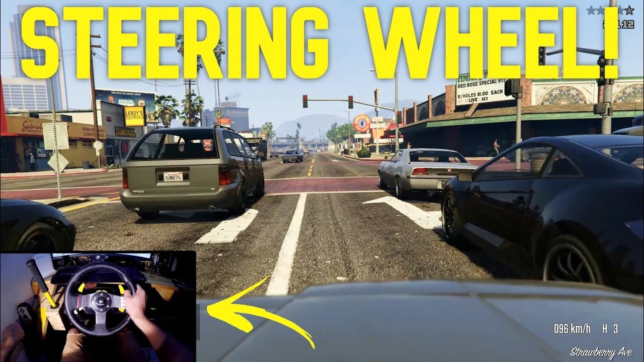 GTA 5 With Steering Wheel Logitech G27 (Clutch + Shifter) Gameplay