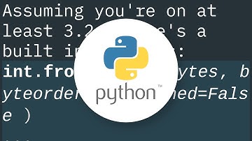 Convert bytes to int?
