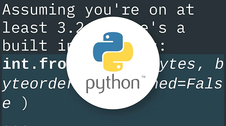Convert bytes to int?