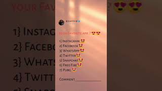 your favourite app?😂||#love#sonex #shorts