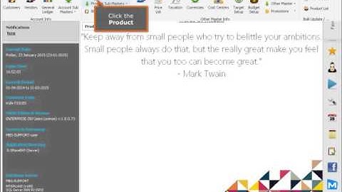 How to define Minumum or Maximum Stock level and reorder quantity in product master