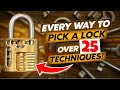 Every way to pick a lock  over 25 techniques