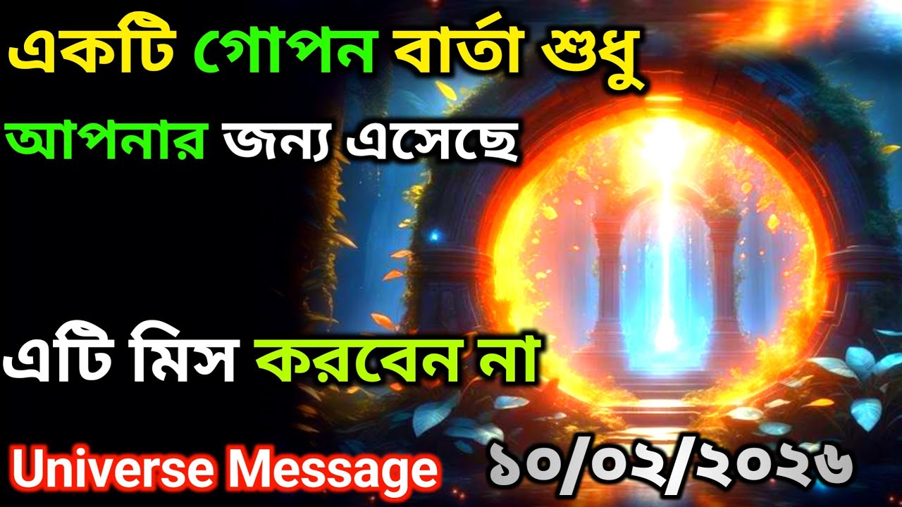 ১০ ফেব্রুয়ারি ইউনিভার্সের গোপন বার্তা এসেছে | এটিকে অবহেলা কোরো না | Universe Message Today