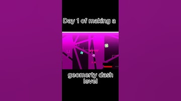 day 1 of making a gd level #geometrydash #gd #cool