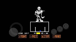 Undertale Papyrus fight