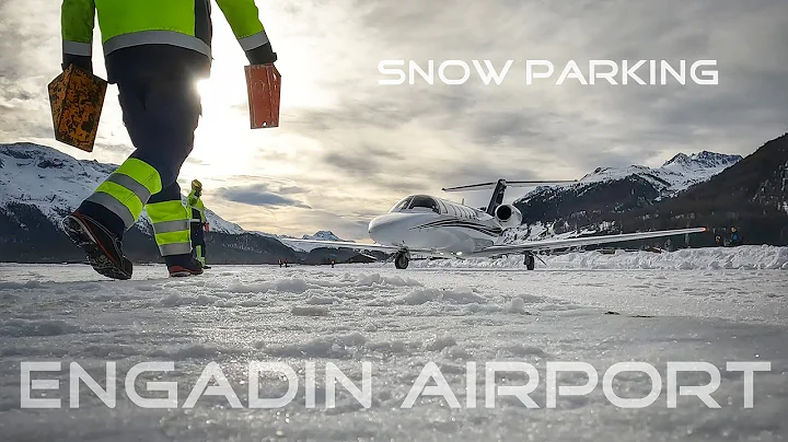 Private Jet | Snow Parking | Engadin Airport 02.01.2022