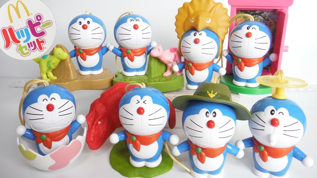 ハッピーセット ドラえもん 全８種 開封 3 映画ドラえもん のび太の新恐竜 Japanese Mcdonalds Happy Meal Toys Doraemon マクドナルド Youtube