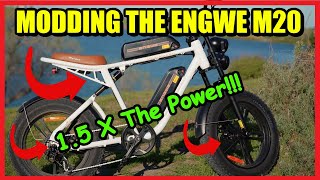 Modding The Engwe M20 - Brakes, Controller, and Shock * 1.5x The Power!!