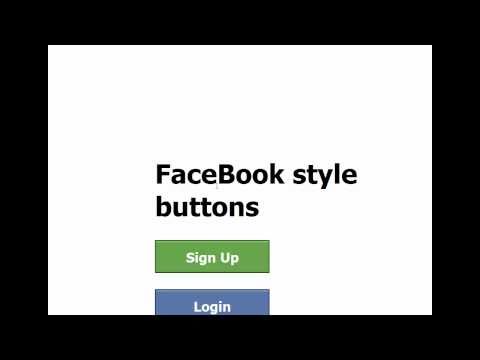 CSS Tutorial  (FaceBook style buttons)