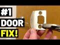 This 1-MINUTE DOOR FIX Can Solve RATTLING DOORS!! (#1 Door Strike Plate Trick)