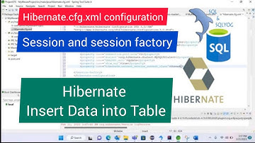 Hibernate Insert data into Table || Hibernate XML configuration to connect MySQL || Session factory.