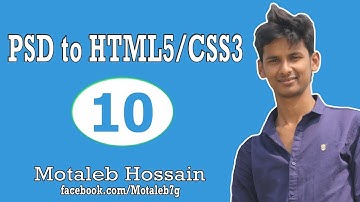 PSD to HTML/CSS Conversion (Part-10)
