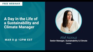 A Day in the Life of a Sustainability and Climate Manager