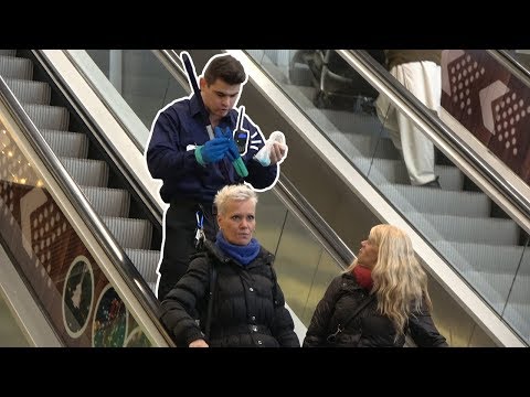 AWKWARD CONVERSATIONS  ON THE ESCALATOR AS A MAINTENANCE GUY!