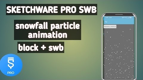 Snowfall Particle Animation in Sketchware injector- Tutorial Project #sketchware