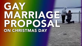Gay Marriage Proposal (Matt &amp; Michael) on Christmas Day