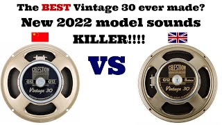 The new Celestion Vintage 30 made in China vs the Mesa made in UK(2011)I didn't expect that!!!!