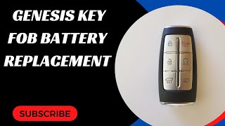 Genesis G80/GV80 Key Fob Battery Replacement Genesis G70 G80 G90 Key Fob Battery Replacement Easy Diy