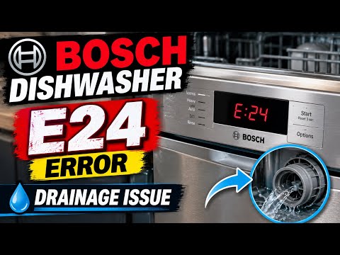 Bosch dishwasher not draining. E24 error code FIX