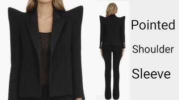 How To Sew Pointed Shoulder Sleeve | Pattern Tutorial