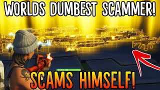 Dumb scammer scams himself! (scammer gets scammed) fortnite save the
world