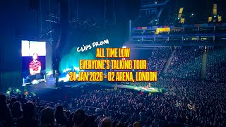 Clips from All Time Low Live at the O2 Arena, London - January 24, 2026