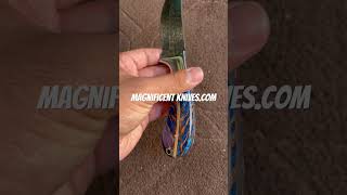 Custom Handmade Damascus Steel Hunting Knife Rain Drop Pattern Made by Magnificent knives Custom Handmade Damascus Steel Hunting Knife Rain Drop Pattern Made by Magnificent knives