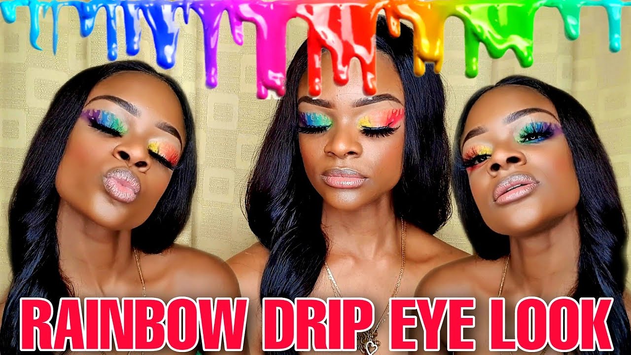 IT'S MY BIRTHDAY! RAINBOW DRIP MAKEUP LOOK YouTube